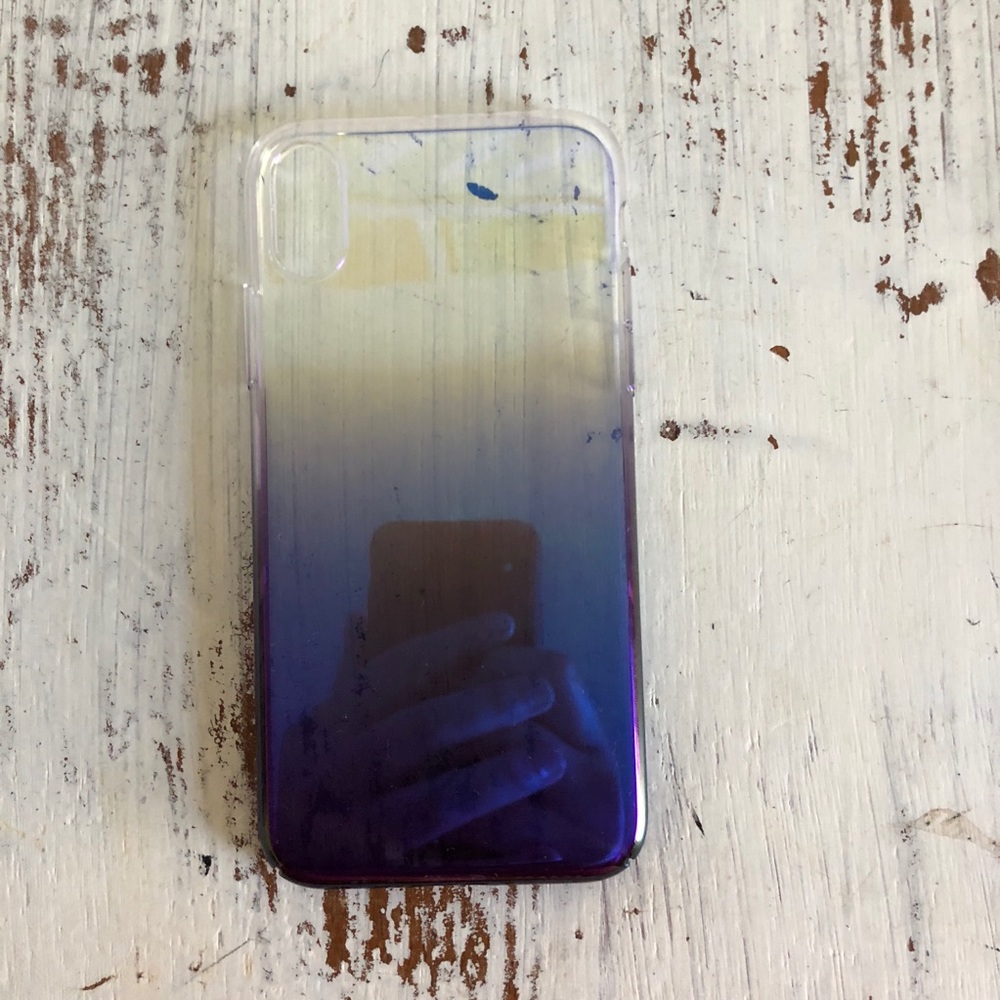 Gradient purple iPhone X case